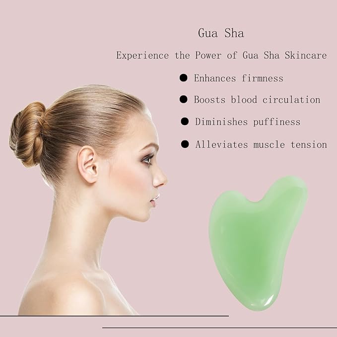 Gua Sha Jade Stone Gua Sha Massage Tool, Guasha Tool - Image 3