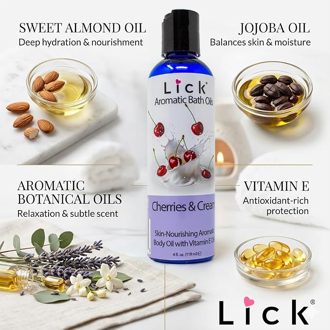 Lick Cherries and Whipped Cream Aromatic Bath Oil - Image 4