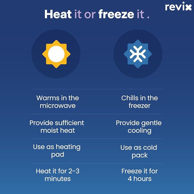 REVIX Microwave Heating Pad for Neck Shoulders and Back, Weighted Hot Neck - Image 7