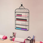 Nail Polish Organizer Wall Mounted, 4-Tier Nail Polish Storage Rack, Metal Nail - Image 2