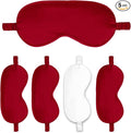 Sleep Masks 5PACK Silk Eyes Cover Satin Eye Mask Silky Blackout Soft Blindfold by WJingYiJia