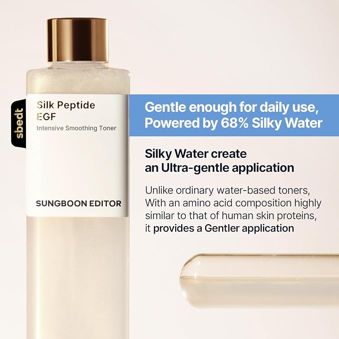 SUNGBOON EDITOR Silk Peptide EGF Facial Toner - Image 7