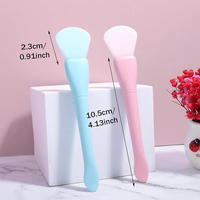 Ouligay 2PCS Silicone Face Mask Brush Applicator Soft Face Mask Applicator Face - Image 4