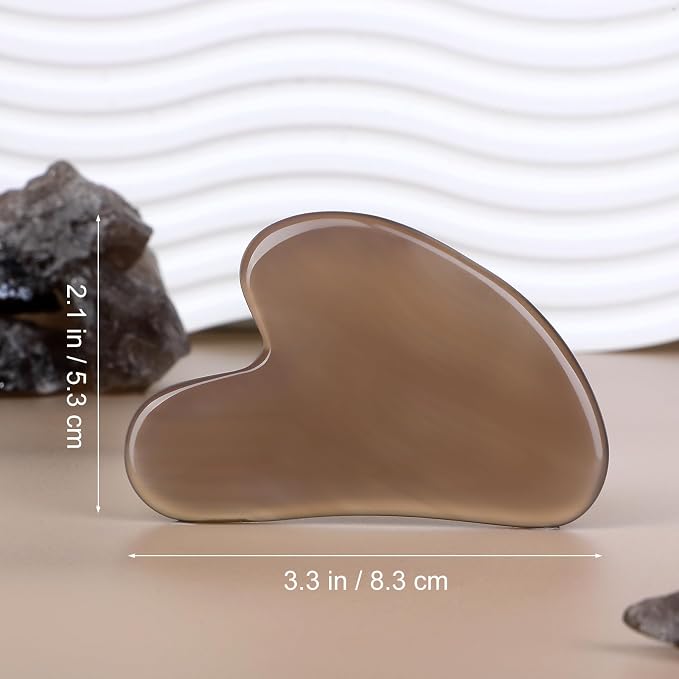 rosenice Gua Sha Facial Tools Gua Sha Agate Stone - Image 5
