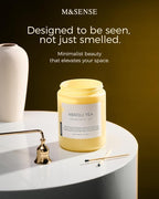 M&SENSE Neroli Tea Scented Candle, 19.4oz 110 Hours Long Lasting Burn 2 Wick - Image 4