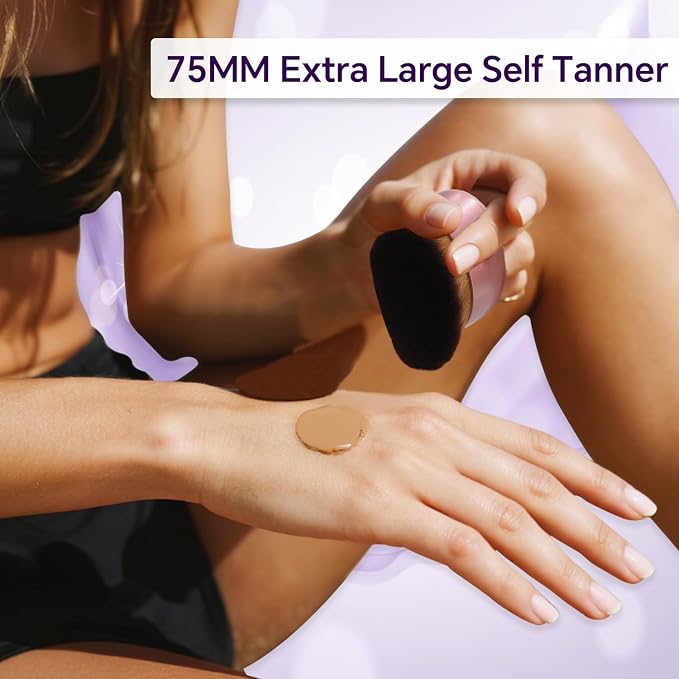 Extra Large Body Makeup Brush for Self Tanner, 75MM Professional Application - Image 5