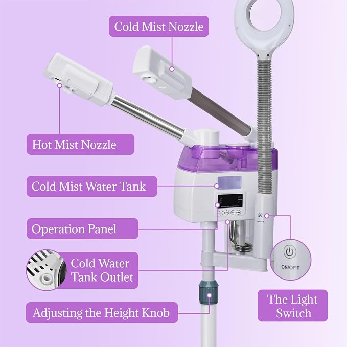 3 in 1 Facial Steamer, Professional Facial Steamer - Image 2