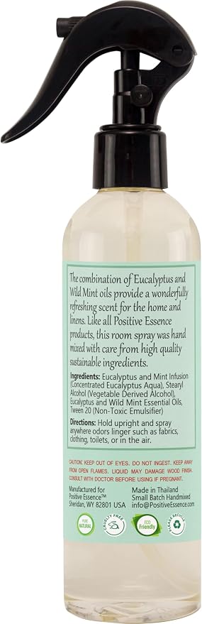 Eucalyptus & Wild Mint Room and Linen Spray, Natural Aromatic Mist Made - Image 8