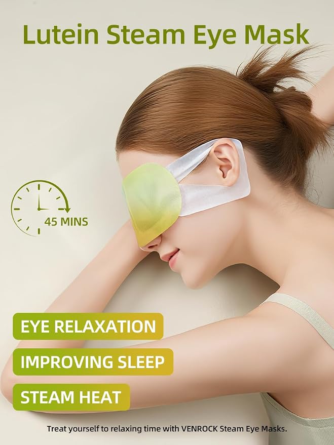 Venrock Lutein Self-Heating Steam Eye Mask 10 Packs - Image 3
