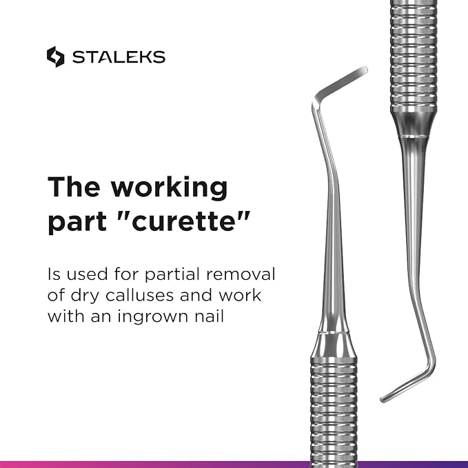 Staleks Pro Pedicure Curette Expert 20 Type 2 – Professional Double-Ended - Image 5