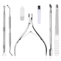 Professional Cuticle Nippers Set, Stainless Steel Manicure Kit by HIFAU