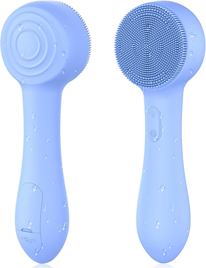 Facial Cleansing Brush Silicone Face Scrubber Waterproof Rechargeable by BuyNow