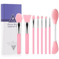 8Pcs Silicone Face Mask Brush Set, Double-Sided Silicone Face Scrubber by Chemailon