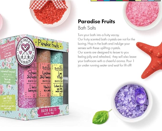 Bath Salts for Women – Relaxing Spa & Foot Soak – Bella & Bear Paradise Fruits - Image 8