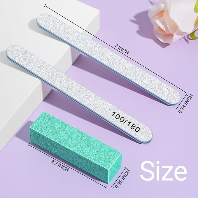 TsMADDTs Nail Buffers and Files, Professional Manicure Tools Kit, Nail Care - Image 2