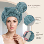 SUNLAND Large Microfiber Hair Drying Caps - Image 3