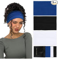 Huachi Wide Headbands for Women Non Slip Thick Womens Headbands Boho Elastic by Huachi