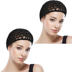 WLLHYF Wig Cap Thick Long Hair Caps Adjustable Net Mesh Braided Weaving Making - Image 8