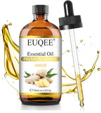 EUQEE Ginger Essential Oil 118mL Pure Ginger Oil, Large Bottle Premium by EUQEE
