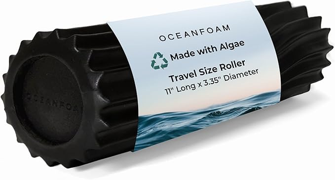 Oceanfoam Ripple Travel Foam Roller Firm Mini Foam Roller by Oceanfoam