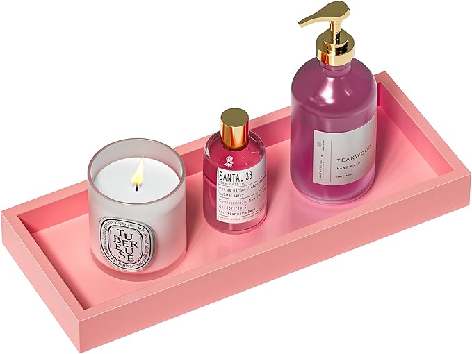 ZHWS Bathroom Vanity Tray for Perfume Decor Toilet Tank Candle Toiletries by ZHWS