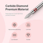 MelodySusie 2mm Flame Shape Cuticle Clean Nail Drill Bit 3/32'', Professional - Image 6