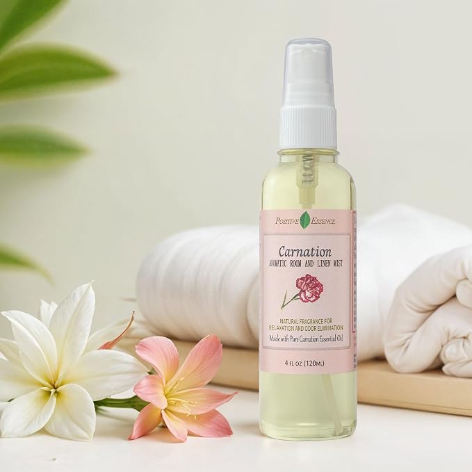 Carnation Linen & Room Spray, Natural Aromatic Bathroom Spray Made - Image 4