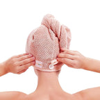 M-bestl 2 Pack Microfiber Hair Towel Wrap, Hair Drying Towel - Image 3
