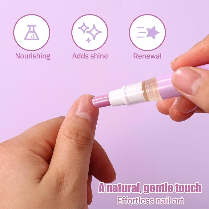 3pcs 3 in 1 Cuticle Oil Pen, Cuticle Pusher & Oil Pen - Image 4