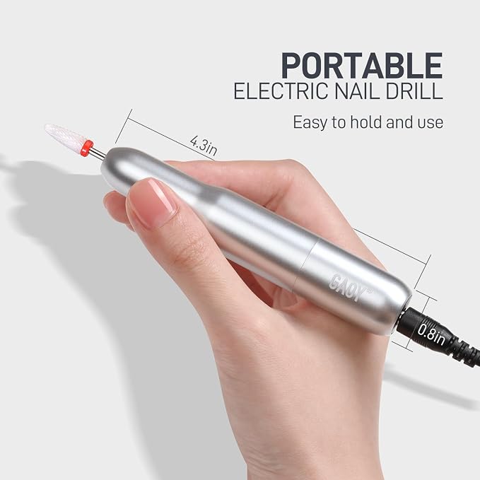 GAOY Electric Nail Drill for Acrylic and Gel, USB Electric Nail File, Portable - Image 5