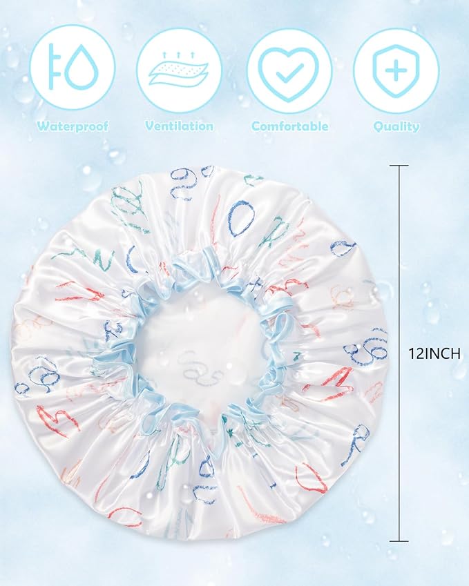 Aquior Shower Caps, Reusable Shower Cap - Image 2