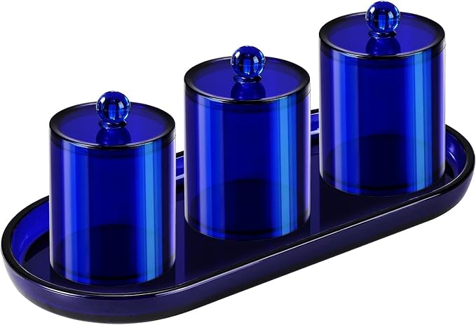 SheeChung Acrylic Vanity Tray, 2 Pack, 9.65 in x 4.5 in x 0.79 in, Catchall Tray - Image 4