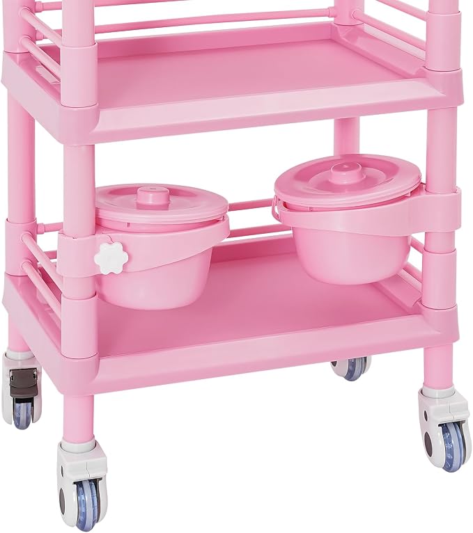 Salon Storage Cart, 3 Tier Rolling Beauty Organizer - Image 5