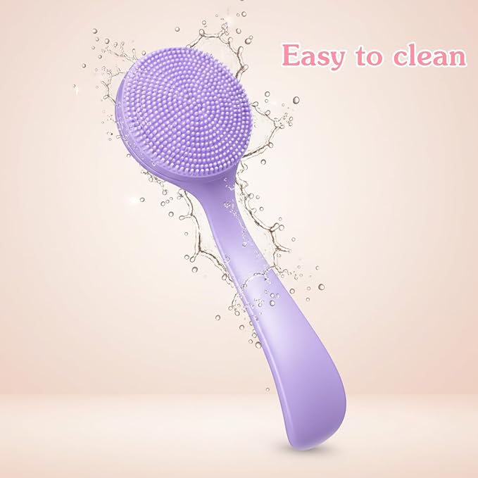 4 Pcs Silicone Face Brush Manual Facial Cleansing Brush, Soft Face Scrubber - Image 4