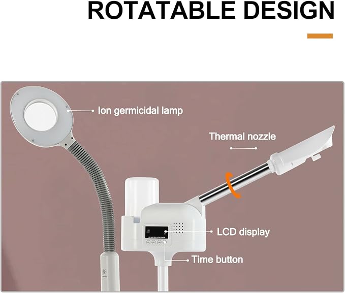 Artist hand Facial Steamer Professional 2 in 1 Hot Face Steamer - Image 3