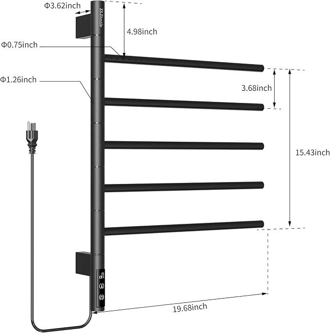 Z&Zhanle Heated Towel Racks for Bathroom - Image 2