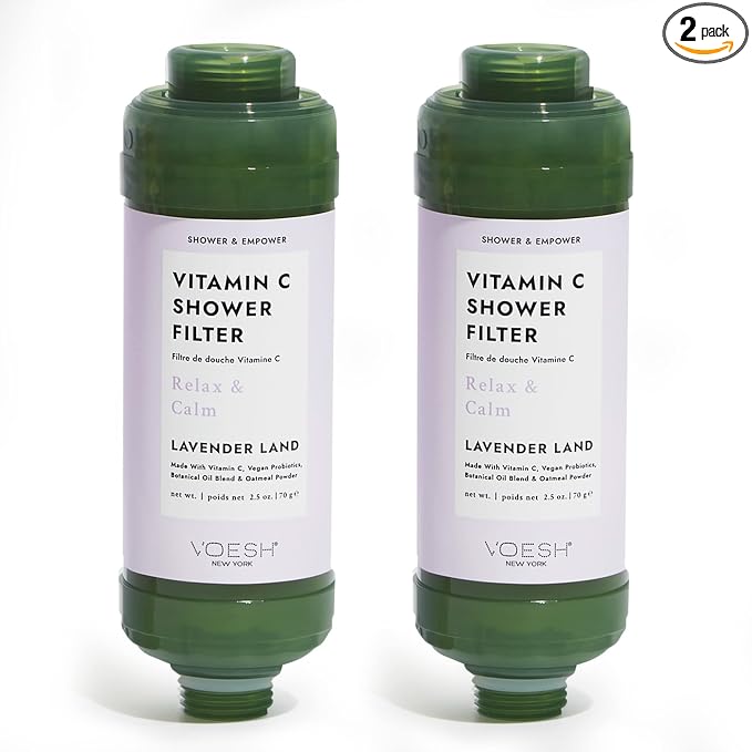 VOESH Vitamin C Shower Filter, Lavender Land, Shower Aromatherapy, Water by VOESHNewYork