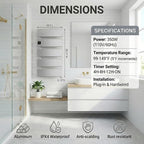 Electric Towel Warmer, Heated Towel Rack - Image 5