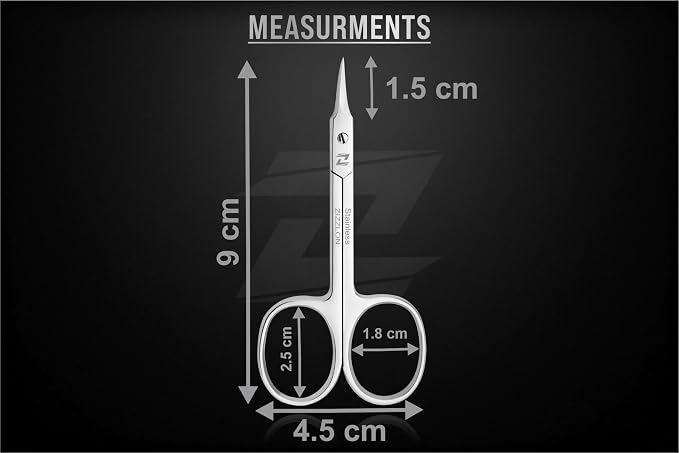 Cuticle Scissors Professional Extra Fine Curved Pointed Tip - Image 7