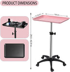Salon Rolling Tray, Height Adjustable Tattoo Tray Rolling Cart, Storage Utility - Image 5