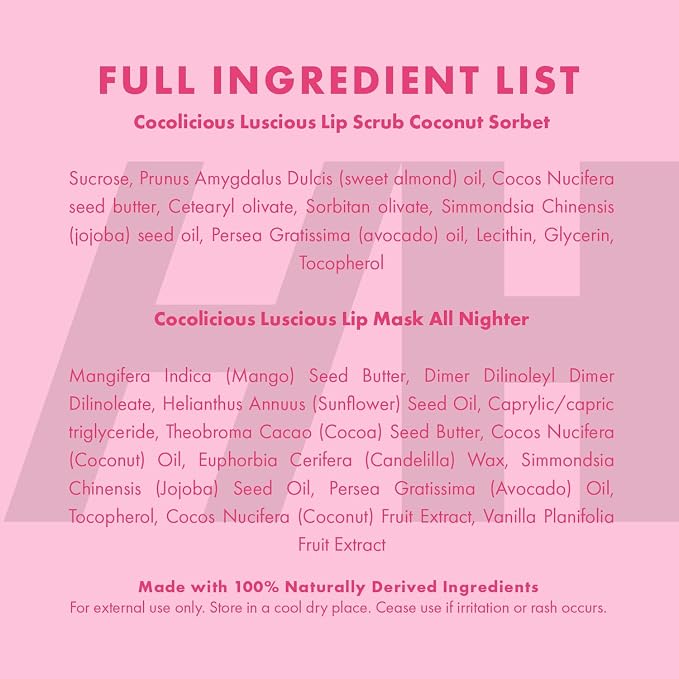 100% Natural Lip Scrub Vegan Conditioning Coconut Lip Exfoliator Gentle - Image 8