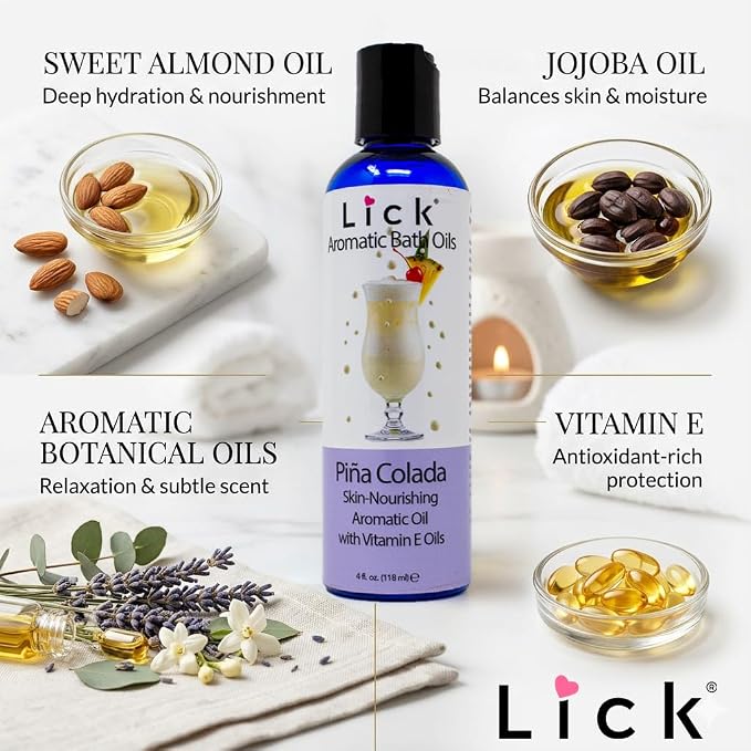 Lick Pina Colada Aromatic Bath Oil - Image 5