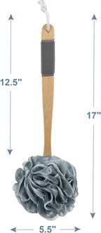 AmazerBath Shower Sponge Loofah Back Scrubber, PE Soft Mesh Loofah Body Scrubber - Image 8