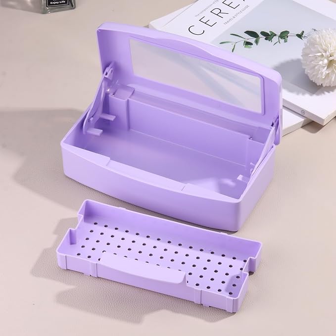 Nail Tool Sterilizer Box Plastic Disinfectant Container - Image 7