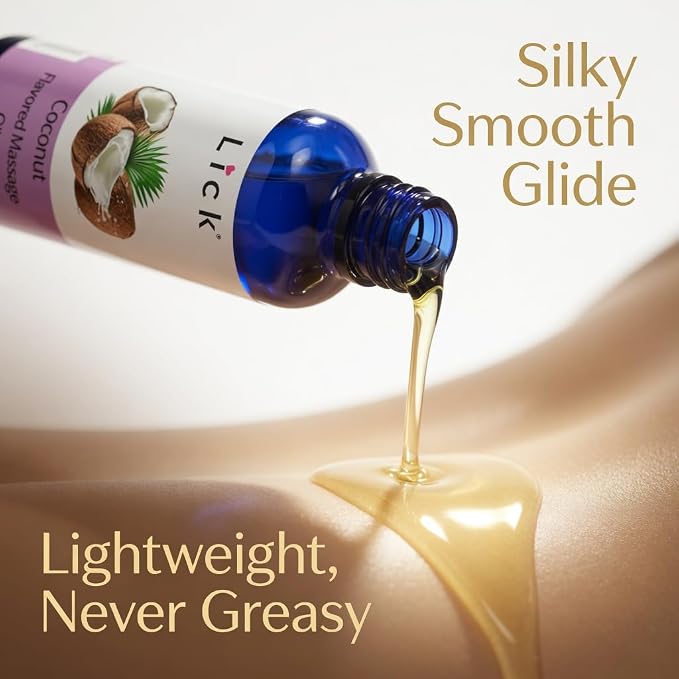 Lick Coconut Flavored Massage Oil – Tropical Edible Massage Oil - Image 4