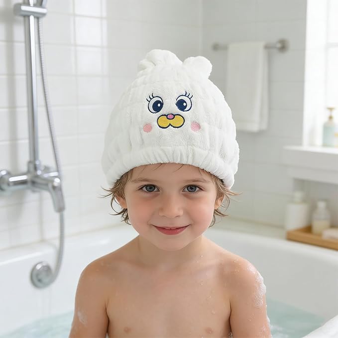 2 PCS Microfiber Hair Towel Wrap - Image 4