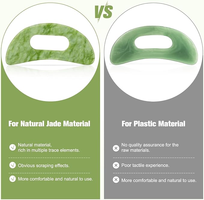 airogym Jade Stone Gua Sha Massage Tool Set Larger Guasha Board - Image 7