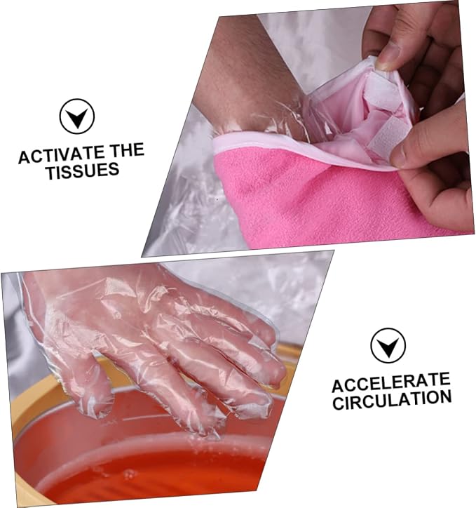 1set Paraffin Wax Hand Gloves Foot Care Supplies Hand Treatment Spa Foot Cover - Image 9