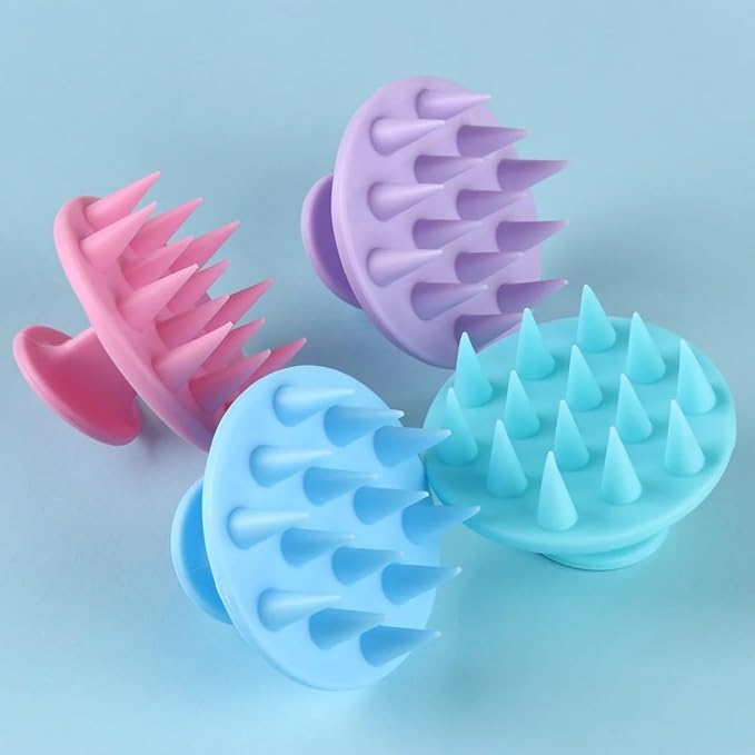 INVODA 4PCS Scalp Scrubber Brush Shampoo Massager - Image 6