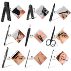HANTEKAS Manicure Set 9 in 1 Stainless Steel, Nail Clippers Scissors Pedicure - Image 5